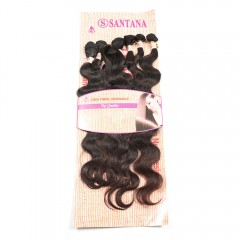 Extension de cheveux en Fibre haute température Body Wave 28 pouces cheveux long doux et ondulé
