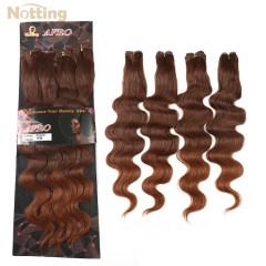 Extension de cheveux synthétique body wave cheveux 20 pouces doux et lisse