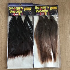 Extension de cheveux en fibre de haute température lot de 3pcs cheveux longs 18 pouces lisse et doux