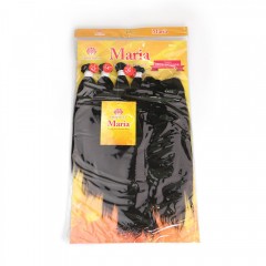 Extension de cheveux lot de 6 pièces cheveux noir longs et raides avec fermeture en dentelle 4 longueurs differentes
