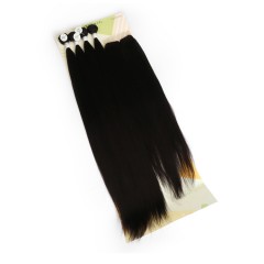 Extension de cheveux lot de 4 pièces 30 pouces cheveux noir longs et lisses fibre de haute température