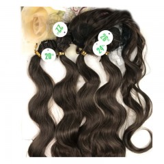 Extension de cheveux lot de 4 pièces cheveux ondulés avec fermeture dentelle