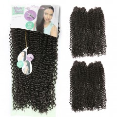 Mèches synthétique de haute qualité Deep Wave cheveux longs bouclés 16 pouces lisses et doux