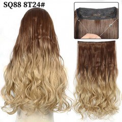 Extensions pour cheveux blonds  en fibre synthétique 22 pouces facile à installer