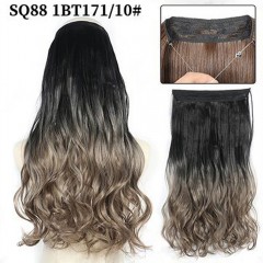 Extensions pour cheveux blonds  en fibre synthétique 22 pouces facile à installer