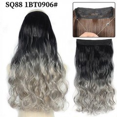 Extensions pour cheveux blonds  en fibre synthétique 22 pouces facile à installer