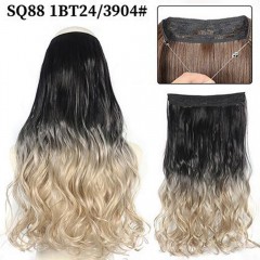 Extensions pour cheveux blonds  en fibre synthétique 22 pouces facile à installer