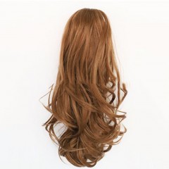 Extension de cheveux de griffe postiche en fibre haute température cheveux ondulés 14 pouces