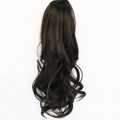 Extension de cheveux de griffe postiche en fibre haute température cheveux ondulés 14 pouces
