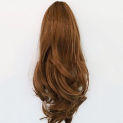 Extension de cheveux de griffe postiche en fibre haute température cheveux ondulés 14 pouces