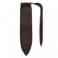 Mèche queue de cheval en fibre synthétique 22 pouces cheveux lisse
