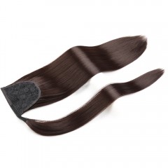 Extension de cheveux en fibre synthétique cheveux raide