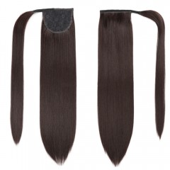 Extension de cheveux en fibre synthétique cheveux raide