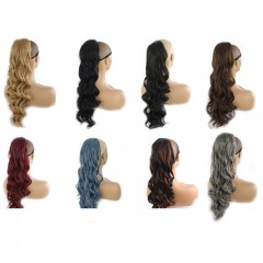 Mèches en fibre synthétique cheveux long ondulé 24 pouces