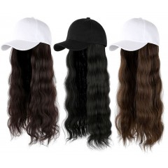 Perruque-casquette Cheveux synthétiques longs ondulés 22 pouces