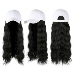 Perruque-casquette Cheveux synthétiques longs ondulés 22 pouces