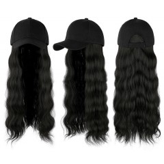 Perruque-casquette Cheveux synthétiques longs ondulés 22 pouces
