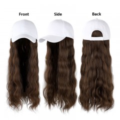 Perruque-casquette Cheveux synthétiques longs ondulés 22 pouces