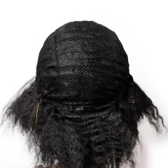Perruque synthétique de 12 pouces aux cheveux ondulée , duveteux et moelleuse
