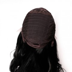 Perruque à fibre synthétique résistant à la chaleur aux cheveux ondulés  14 pouces-26 pouces
