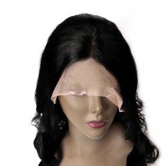 Perruque à fibre synthétique résistant à la chaleur aux cheveux ondulés  14 pouces-26 pouces