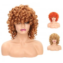 Perruque synthétique 13 pouces  aux cheveux bouclés