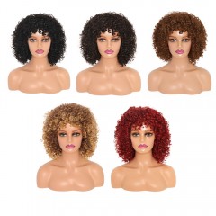 Perruque synthétique de 6 pouces   sans closure