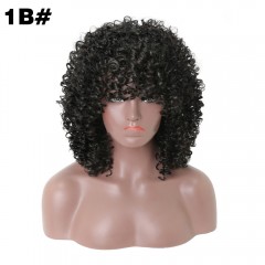 Perruque synthétique 16 pouces bouclés bouclés