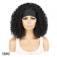 Perruque synthétique de 19 pouces aux cheveux bouclés résistant à la chaleur