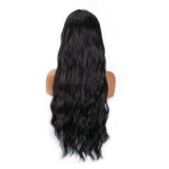 Perruque de bandeau 26 pouces cheveux longs ondes corporelles cheveux noirs synthétiques
