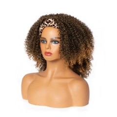 Perruque bandeau 18 pouces cheveux synthétiques frisés