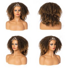 Perruque bandeau 18 pouces cheveux synthétiques frisés