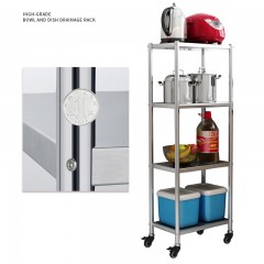 Etagère de rangement amovible en acier inoxydable
