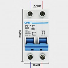 DZ47 Disjoncteur Interrupteur d'air protection contre les surcharges