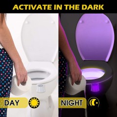 Toilette  WC smart  avec LED et veilleuse à detection de chaleur  humaine