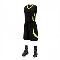 Ensemble de vêtements de basket-ball pour hommes (T-shirt sans manches + shorts de sport) Tissu à séchage rapide