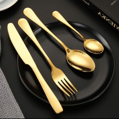 Ensemble de couverts couteaux fourchettes et cuillère en acier inoxydable Boîte en bois