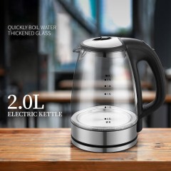 Bouilloire électrique 2L Mise hors tension automatique en verre