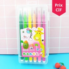 Set de stylo aquarelle 12 couleurs pour enfants lavables