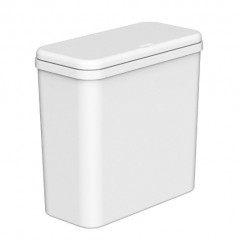 Poubelle en plastique ouverture par pression rectangulaire