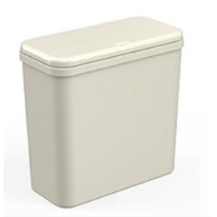 Poubelle en plastique ouverture par pression rectangulaire