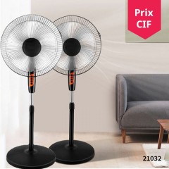 Ventilateur électrique sur pied kit de 2pièces 16 pouces trois vitesses avec châssis rond