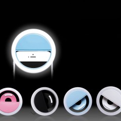 Selfie Lumière de remplissage pour téléphone portable LED anneau lumineux avec Clip élastique