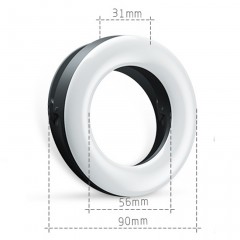 Selfie Lumière de remplissage pour téléphone portable LED anneau lumineux Type de clip