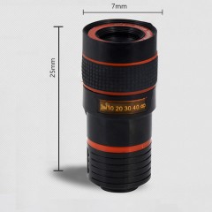 Objectif pour smartphone téléphoto télescope 8X téléobjectif avec clip fixe