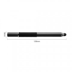 Double stylet tactile en transparents Tête de stylo en caoutchouc souple