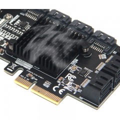 Carte d'extension WBTUO PCIE vers SATA 3.0 10 ports
