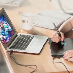 HUION Tablette Graphique avec Stylet Passif