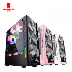 WANJIA PC Gamer Unité centrale de l'ordinateur de bureau ATX USB3.0 HDD*2 SSD*2