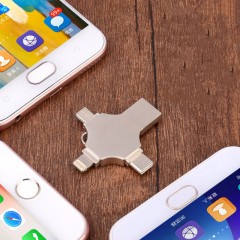 Clé USB-OTG en métal pour IOS/Android/type-c/USB